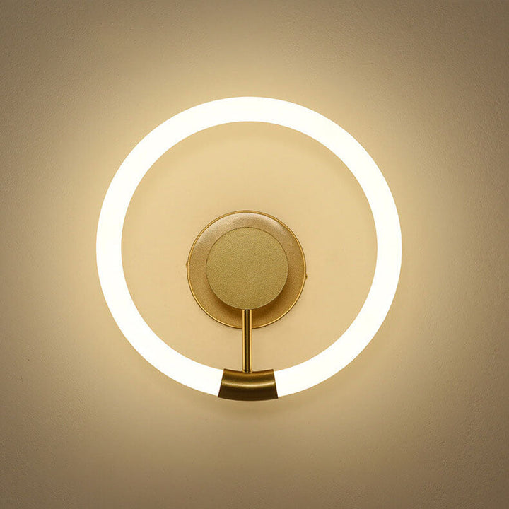Zeitgenössische Einfachheit Kreis Acryl Schatten LED Wand Leuchte Lampe Für Schlafzimmer 
