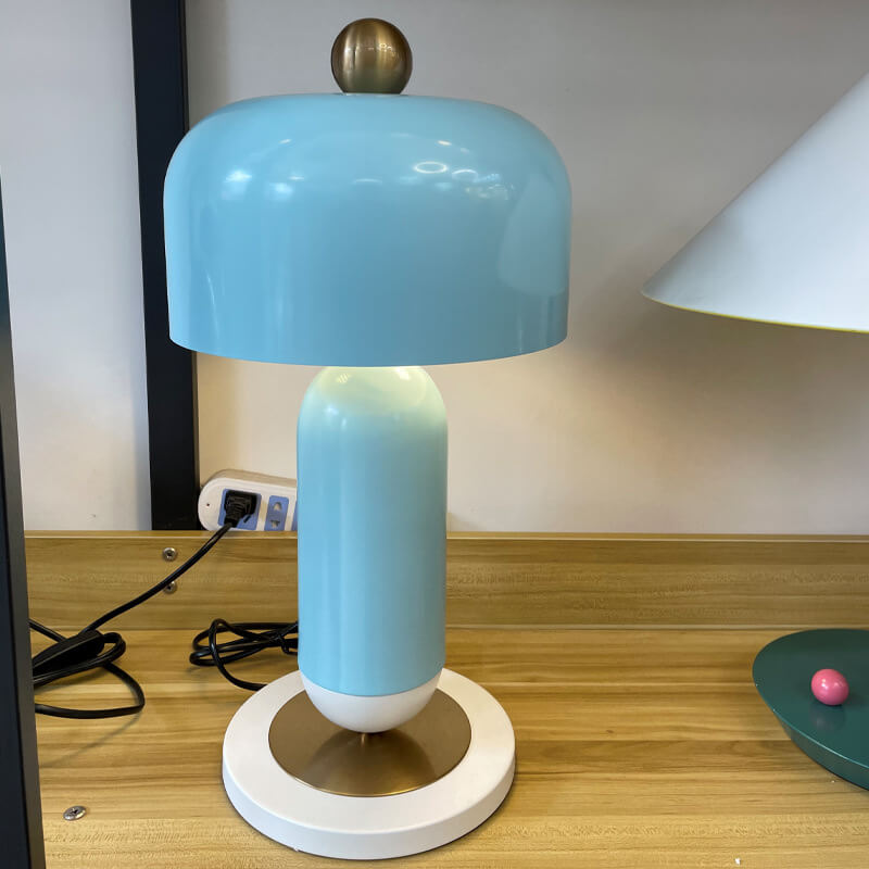Lampe de table à 2 lumières avec matériel minimaliste nordique 