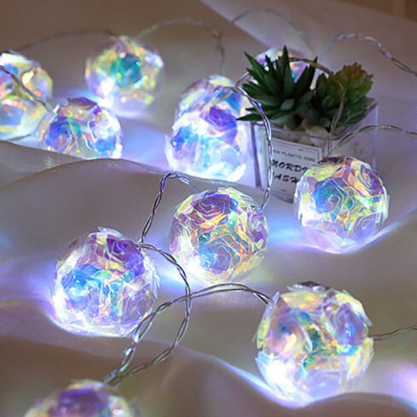 Modern Roses Decorated USB LED Colored String Lights