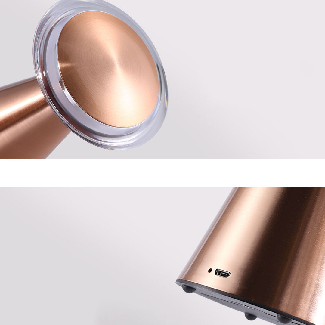 Lampe de table USB LED colonne acrylique champignon de luxe créatif 