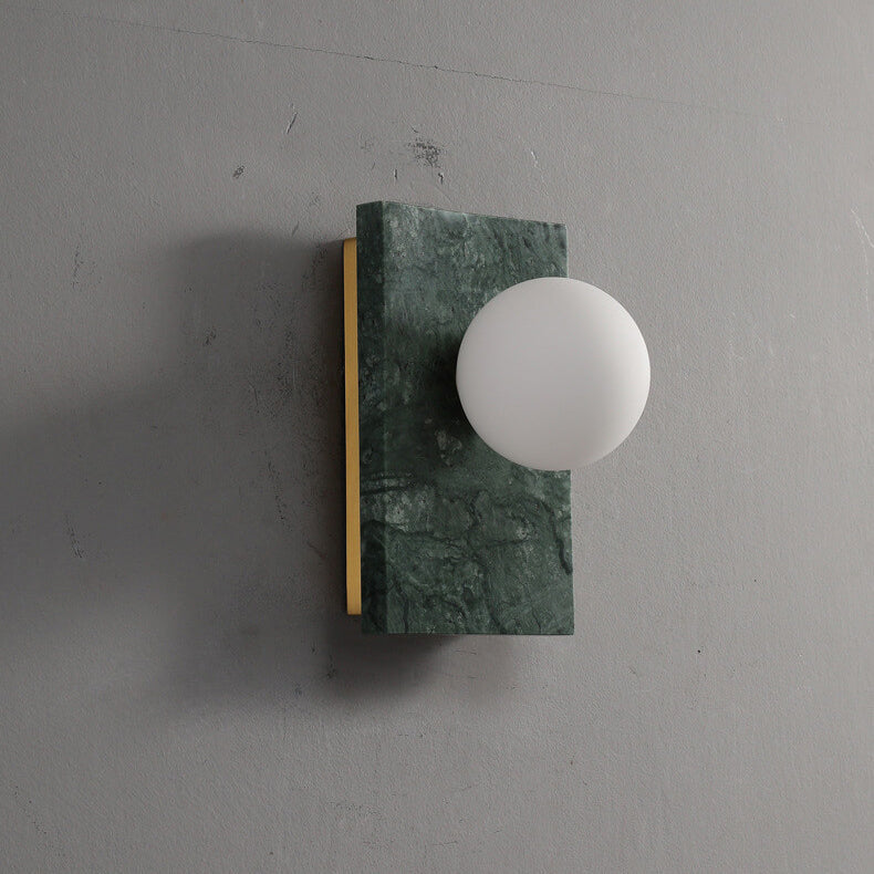 Nordic Marble Rectangular Design 1-Light Wall Sconce Lamp