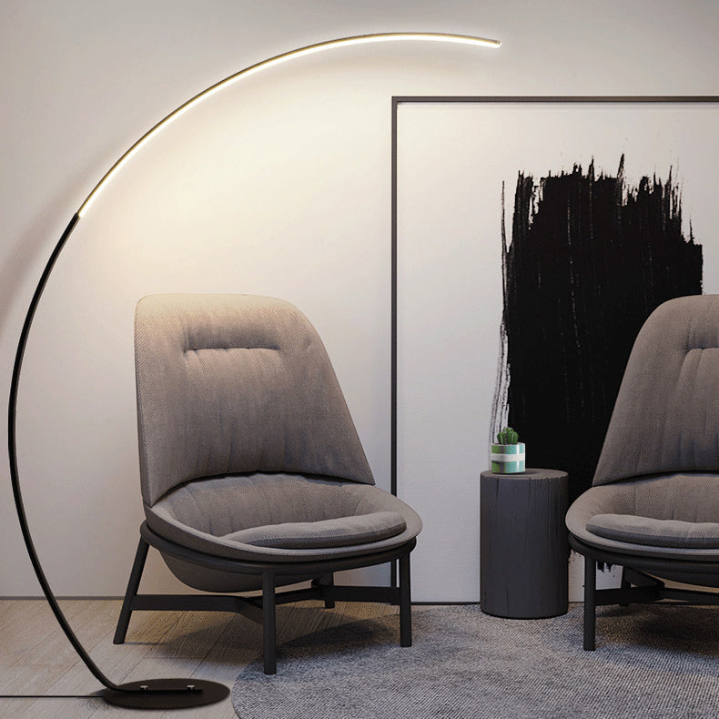 مصباح أرضي LED قائم من الألومنيوم والأكريليك بتصميم عصري بسيط على الطراز الشمالي لمعدات صيد الأسماك 