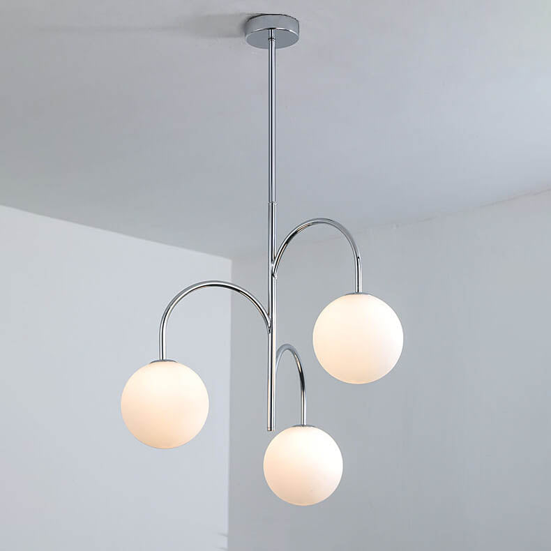 Nordic Magic Bean Glass Ball 3-Light Chandelier