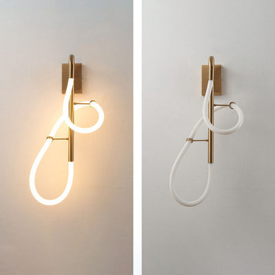 مصباح حائط LED من النحاس والحديد بتصميم عصري وإبداعي 