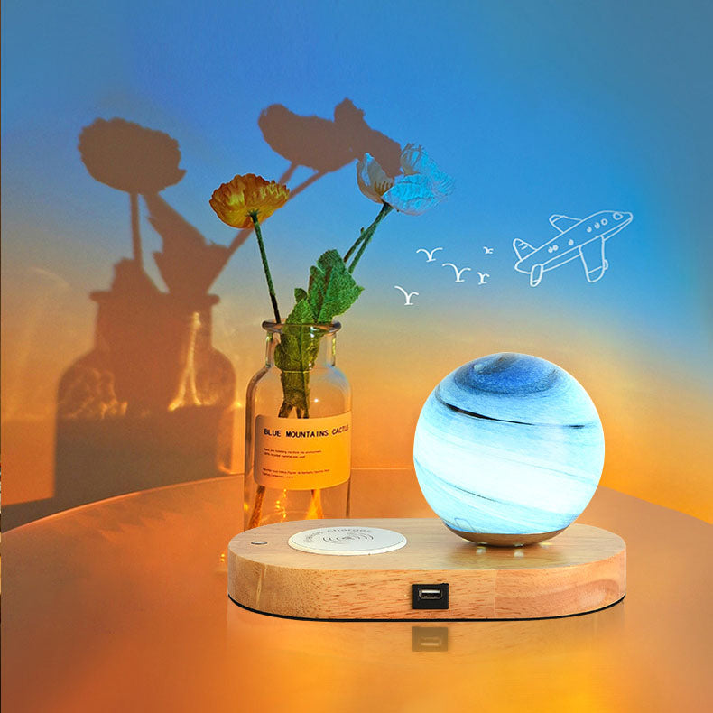 Moderne kreative Mond-anschließbare USB-Tischlampe mit 1 Licht 