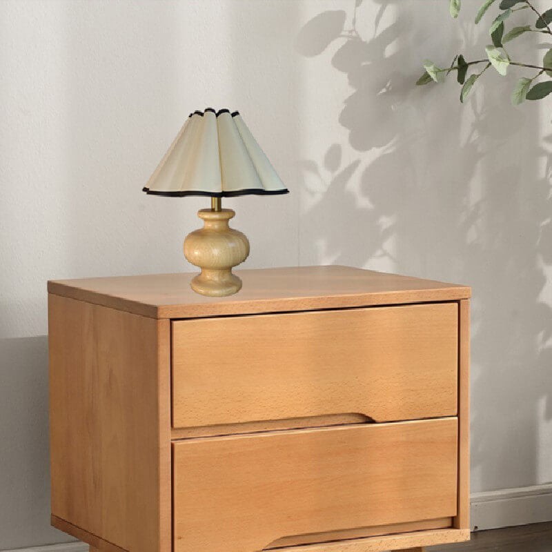 Lampe de Table 1 Lumière en Tissu en Forme de Demi-cercle Minimaliste Japonais 