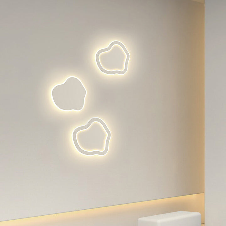 Lampe murale LED en forme créative moderne en fer et acrylique 