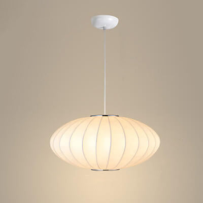 Fabric 1-Light Cocoon Pendant Light