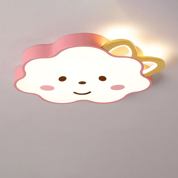 Cartoon Creative Clouds Cat Ears LED Unterputz-Deckenleuchte 