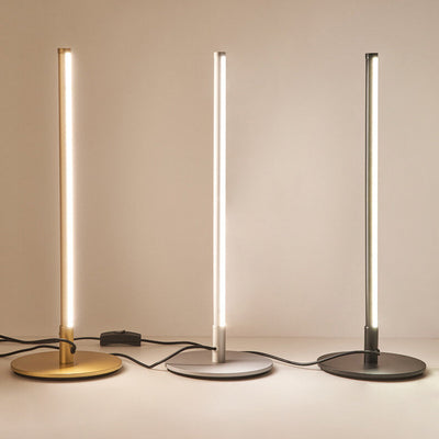 Moderne minimalistische LED-Tischlampe mit linearer Linie