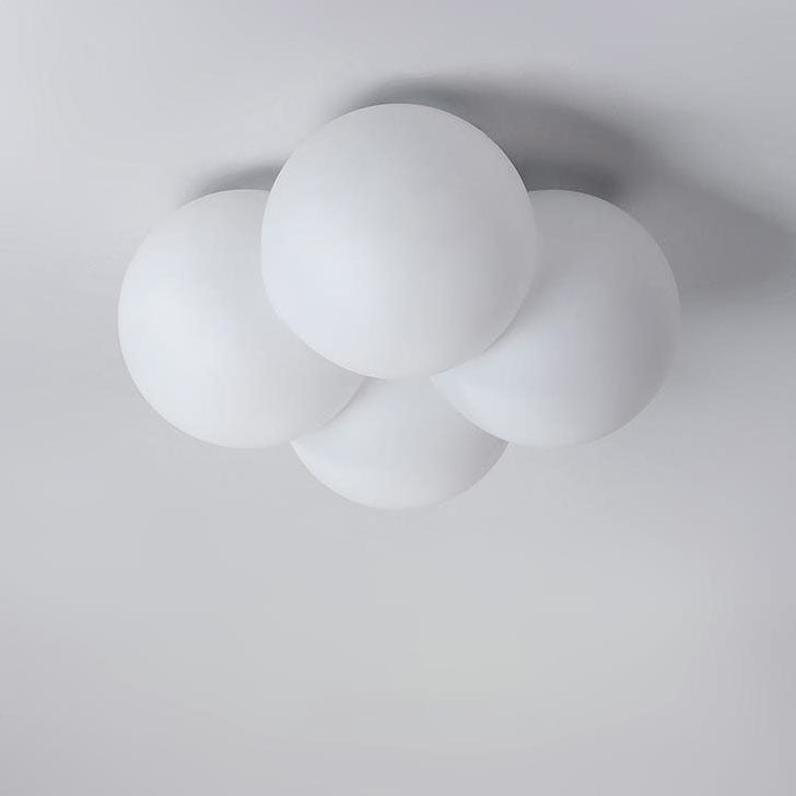 Modern Minimalist Flower Bubble LED Kids Flush Mount Ceiling Light