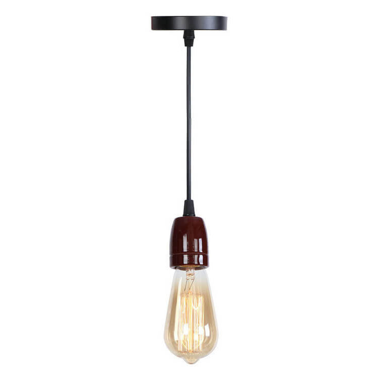 Modern Minimalist Industrial Colorful Solid Color Ceramic 1-Light Pendant Light