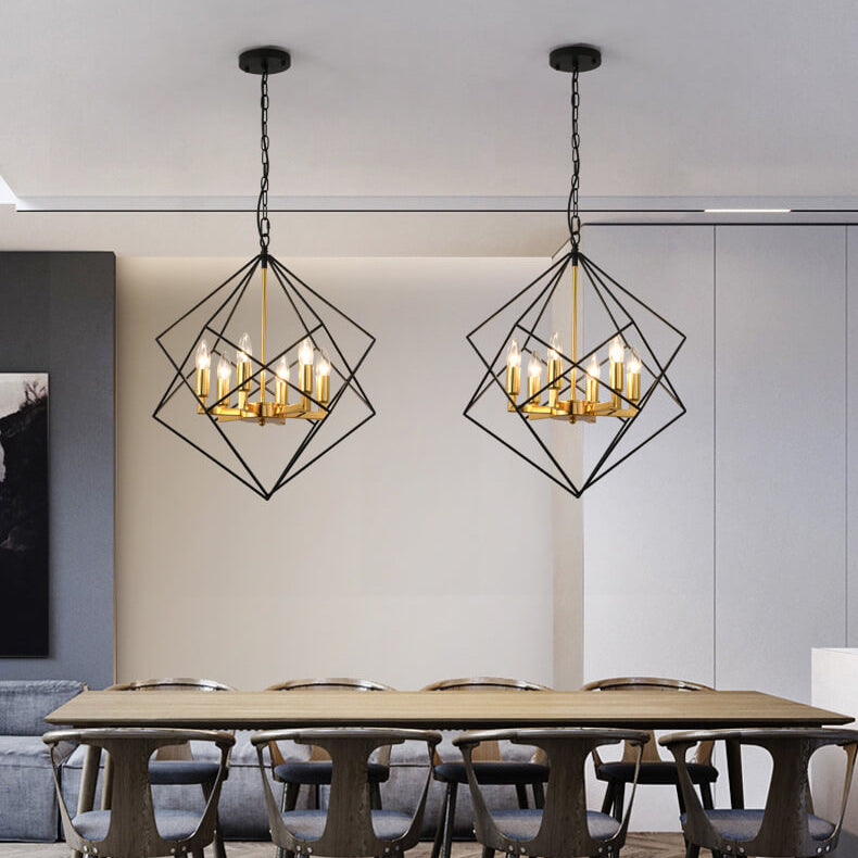Modern Creative Diamond Iron 4/6-Light Island Light Chandelier