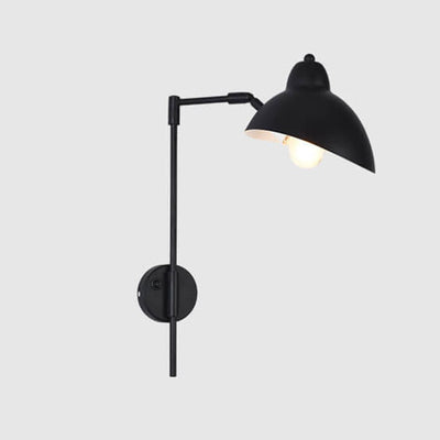 Industrial Minimalist Iron Duck Folding Telescopic Long Pole 1-Light Wall Sconce Lamp