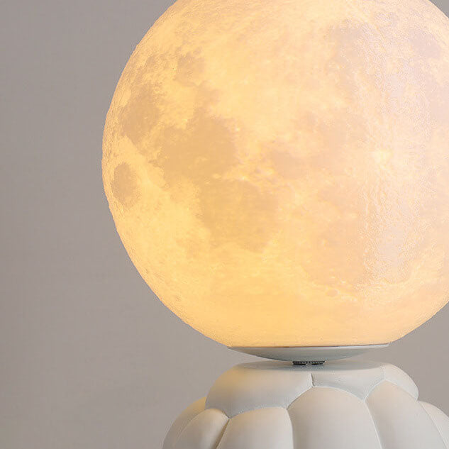 Nordic Creative Turtle Shape Moon Resin 1-Light Table Lamp