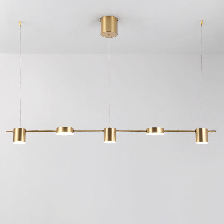 Modern Minimalist Line Round Spotlight LED Island Light Chandelier