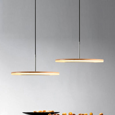 Nordic Creative Round Flying Saucer Flat LED Pendant Light