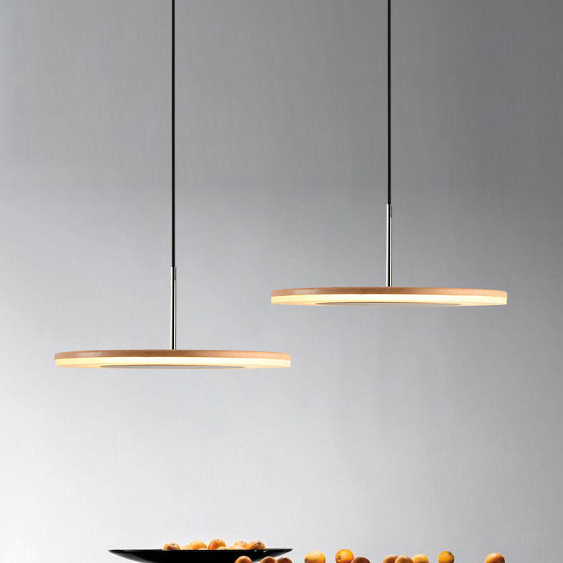 Nordic Creative Round Flying Saucer Flat LED Pendant Light