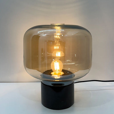Nordic Minimalist Light Luxury Marble Clear Glass 1-Light Table Lamp