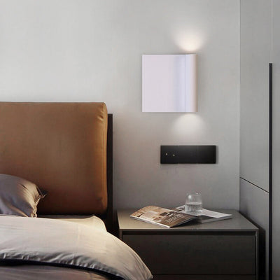 Modern Minimalist Square Up and Down Illuminated LED Wall Sconce Lamp