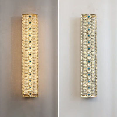 European Light Luxury Strip Crystal LED-Wandleuchte 