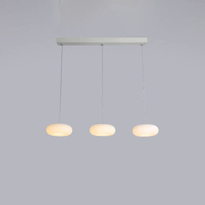 Nordic Cream Bubble Drum 1/3 Light LED Island Light Chandelier