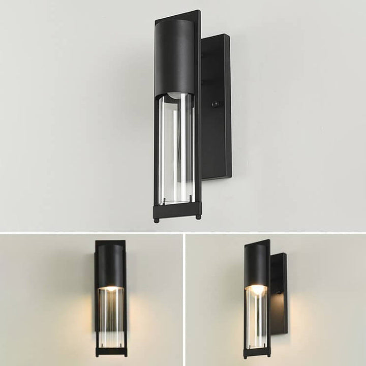 Diseño Antiguo Simple Industrial Lámpara Aplique de Pared Exterior de 1 Luz 