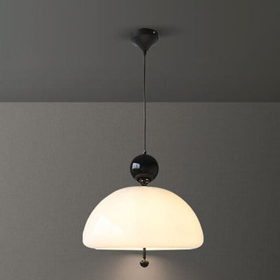 Modern Simplicity Floral Glass Shade Globe Ball Decor 3-Light Pendant Light For Living Room
