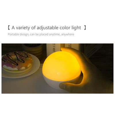 LED Rundkugel-Nachtlicht 16 Farben Fernbedienung Touch Tischlampe 