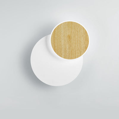 Nordic Minimalist Log Square Round LED Wall Sconce Lamp