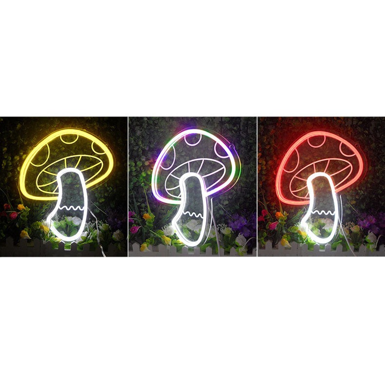 ضوء فطر إبداعي LED USB ضوء نيون زخرفي 