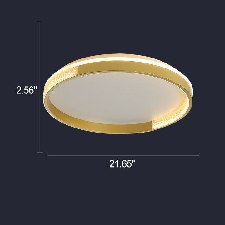 Luz de techo LED de montaje empotrado cuadrado de lujo nórdico 