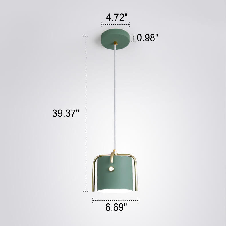 Nordische, minimalistische, einfarbige, schmiedeeiserne 1/3-Licht-Insel-Pendelleuchte