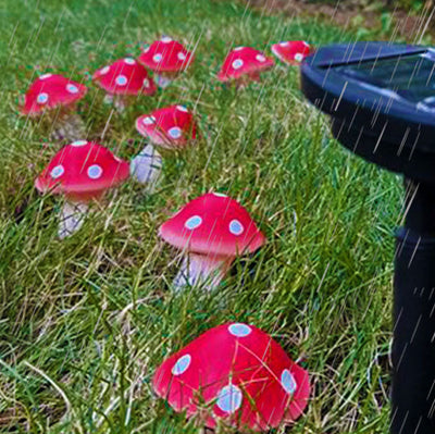 Modern Creative Mushroom Solar LED Outdoor Waterproof Garden Light String