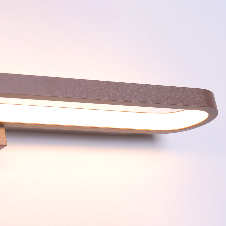 European Minimalist Circular Aluminum Vanity Light LED Mirror Front Wall Sconce Lamp