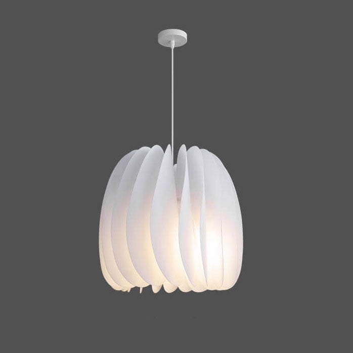 Modern Minimalist Pure White Iron Acrylic 1-Light Pendant Light