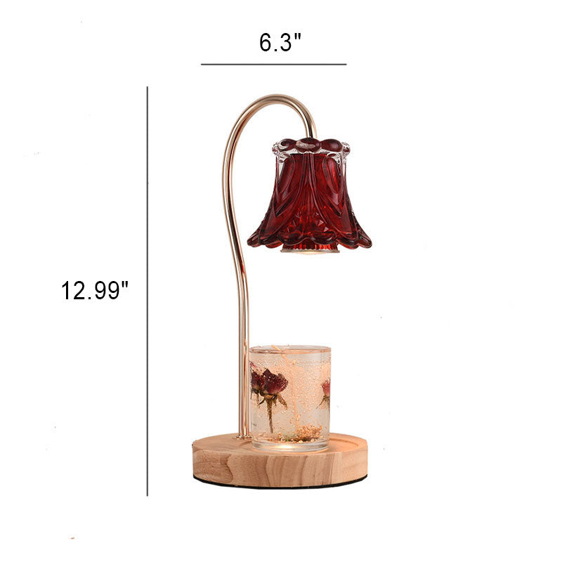 Lampe de table à une lumière Nordic Classical Bellflower en cire fondue 
