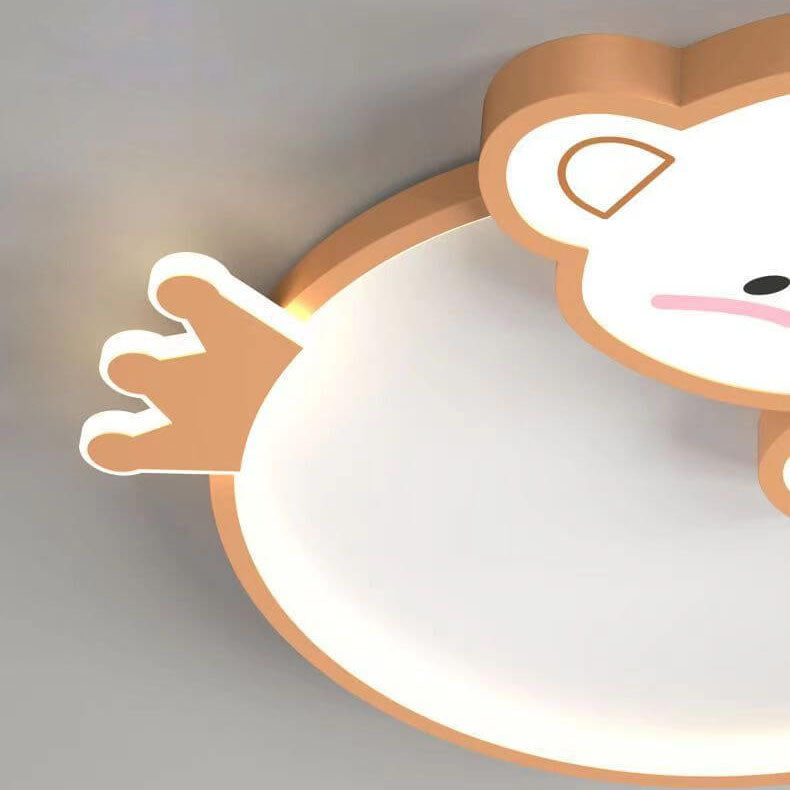 Plafonnier LED en acrylique avec Protection des yeux, ours moderne et mignon pour enfants, plafonnier encastré 