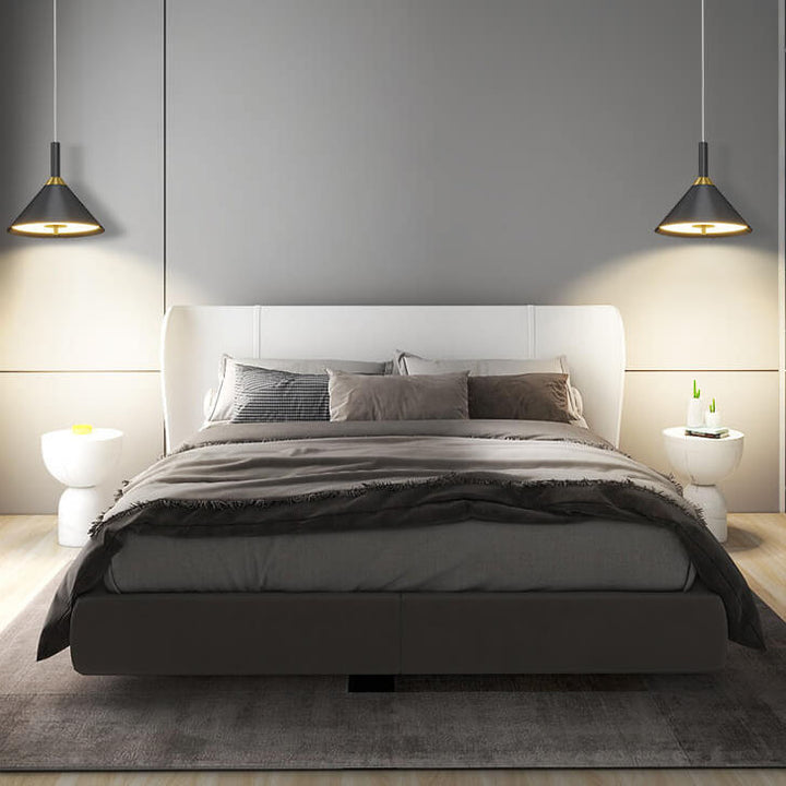 Moderne minimalistische intelligente Touch-Lift-Eisen-Acryl-LED-Pendelleuchte 