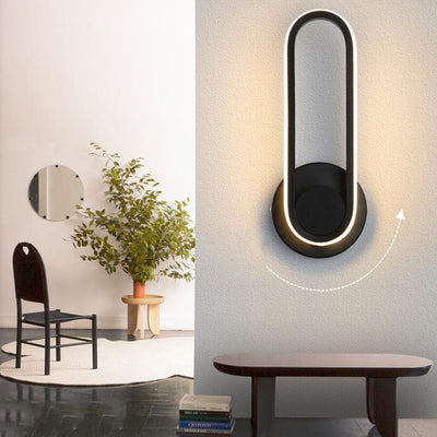 Nordic Modern Rotating 1-Light LED Wall Sconce Lamp