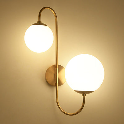 Creative Industrial Magic Bean Glass 2-Light Wall Sconce Lamp