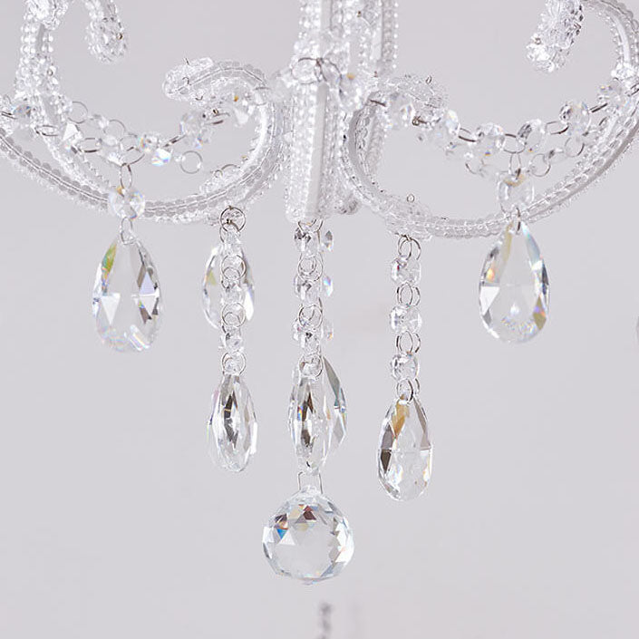 Nordic Light Luxury Arc Crystal Glass 1-Light Pendant Light