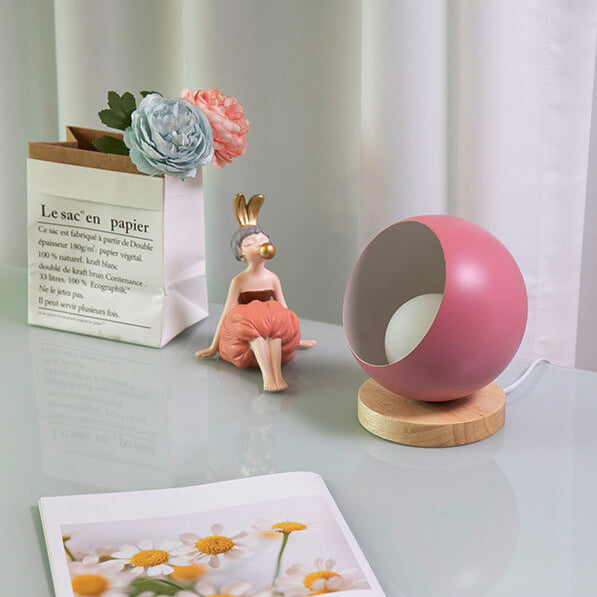Creative Hemispherical Macaron Color LED Night Light Table Lamp