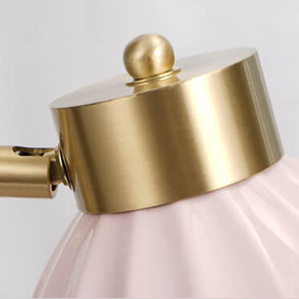 Lampe de table en cire fondue à 1 lumière avec minuterie et variateur en cuivre nordique 