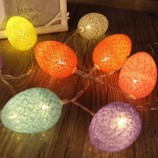 LED Easter Egg Cotton Wire String Lights Decorative Copper Wire String Lights