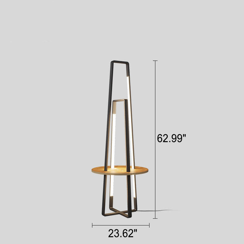 Nordic Creative Geometric Shelf LED Standing Floor Lamp