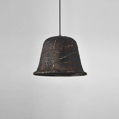 Vintage Industrial Iron Hat Shape 1-Light Pendant Light