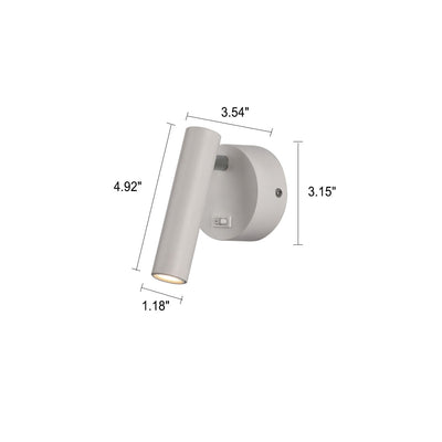 Moderne einfarbige LED-Wandleuchte aus Aluminium 