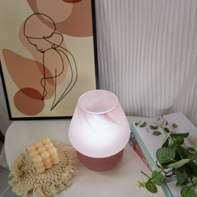 Lámpara de Mesa Decorativa Moderna Minimalista de Vidrio Nube de 1 Luz 