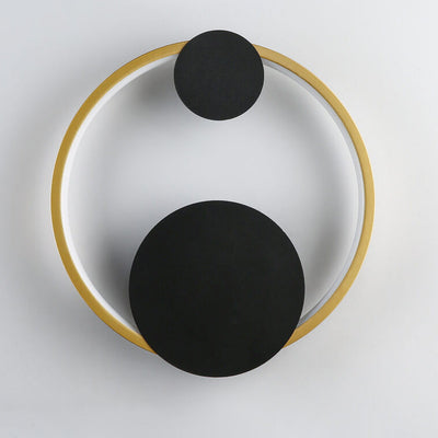 Modern Minimalist Oval Round Ring LED Wall Sconce Lamp